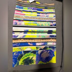 Clover Canyon Multicolor Artistic Scuba Skirt